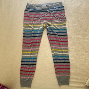 Rainbow sweater legging/woven sweatpants